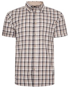 KAM Lässiges Karohemd Stone